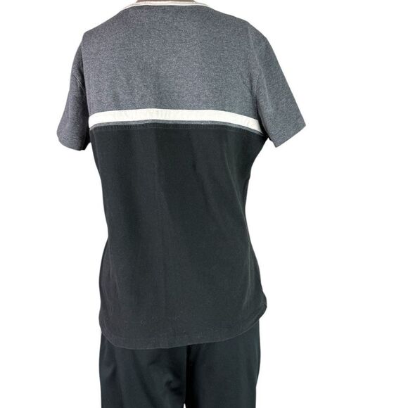 Harley-Davidson Women's Black and Gray Top With Embroidered Letters - Picture 2 of 6